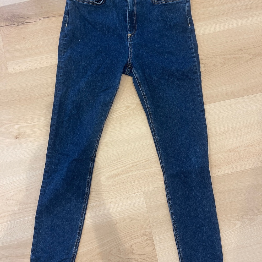 rag & bone Nina High-Rise Skinny Dark Blue Jeans